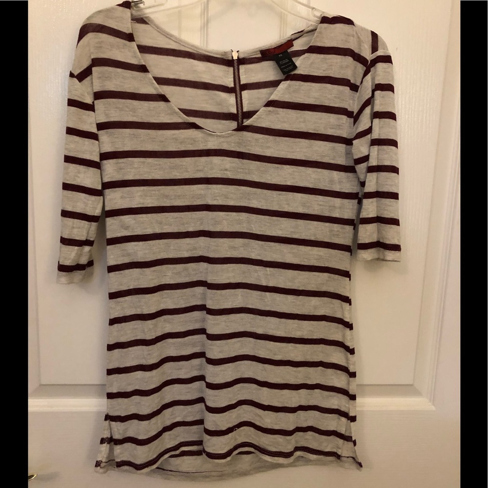 BKE red striped top